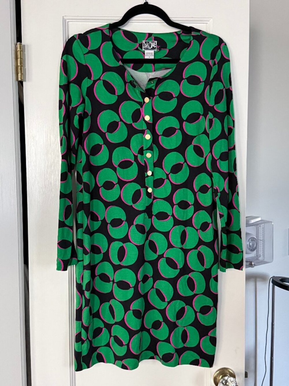 DVF Emsley Silk Circle Print Dress